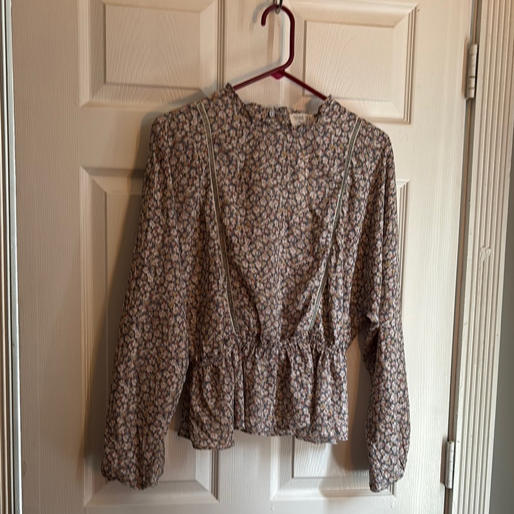 Floral Long Sleeve Women's Top